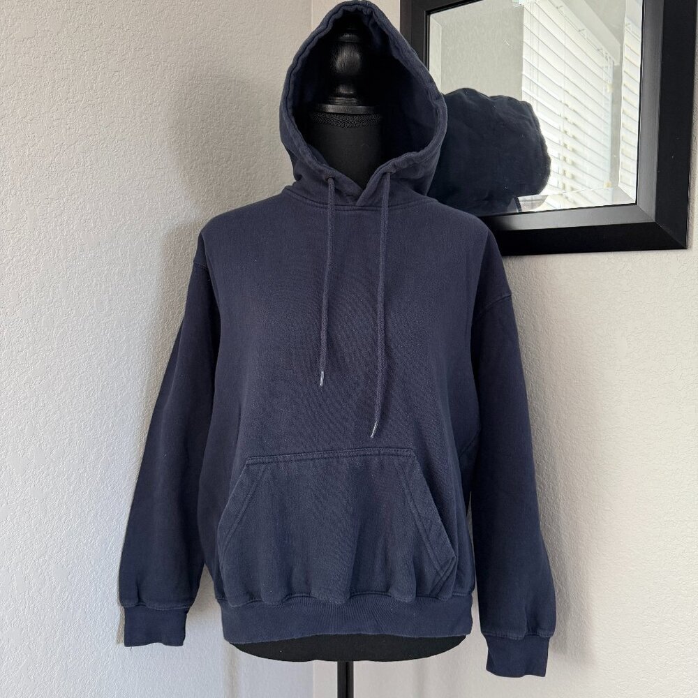 PACIFIC & Co Hoodie Pullover Sweatshirt Navy Blue M - Picture 4 of 11